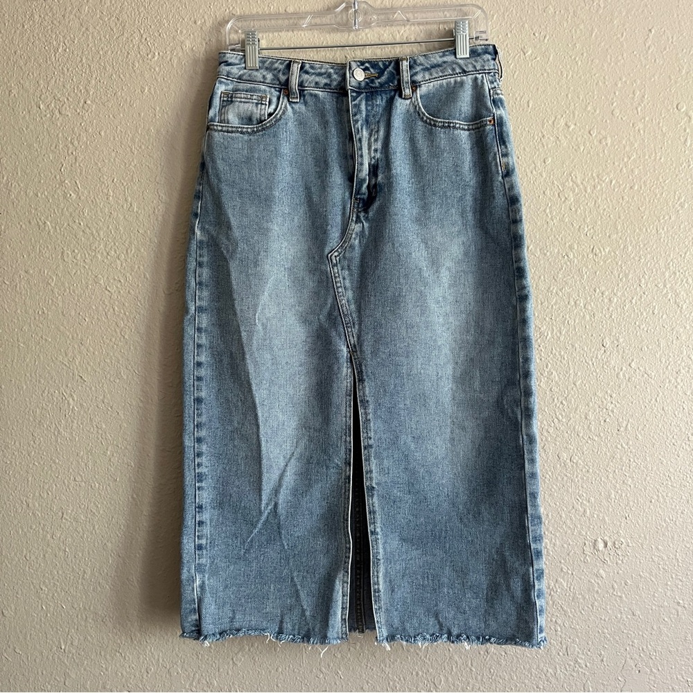 Pacsun midi denim skirt